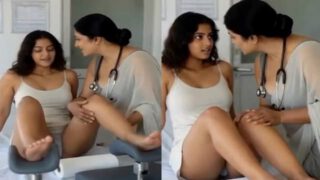 Hot Patient and Lady Doctor Lesbian Porn Nude Video